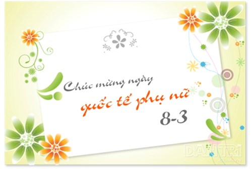 thiep chuc mung 8/3