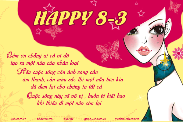 thiep chuc mung 8/3